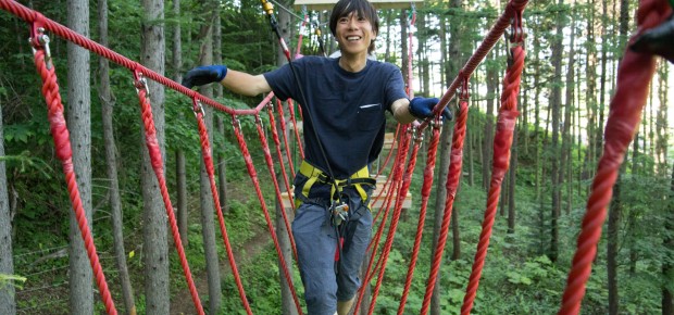 定山渓ファーム 入園券付ツリートレッキング上級コース ジップライン 100ｍ 2本 料金割引 トクトククーポン
